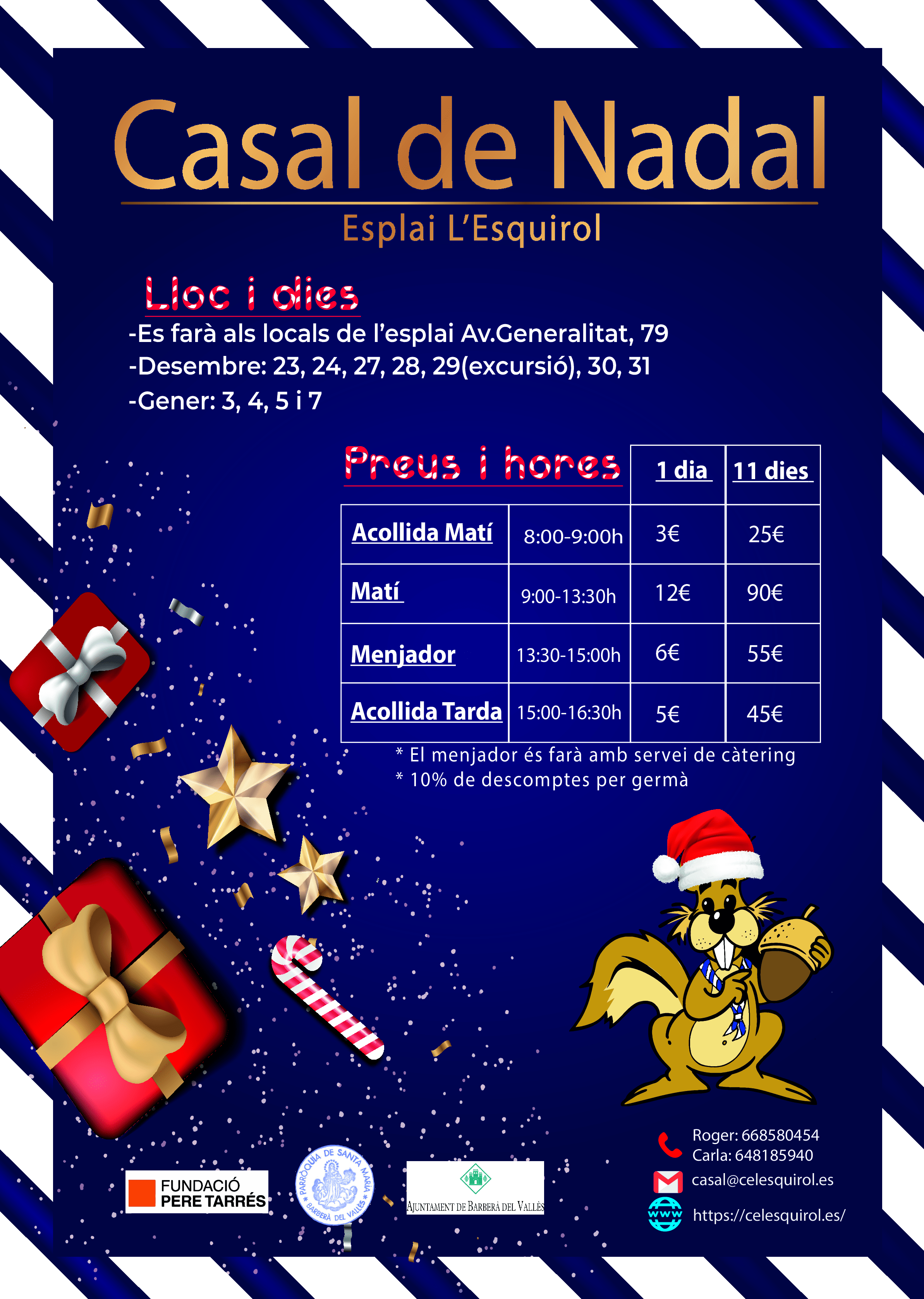 Flyer Casal de Nadal 2021